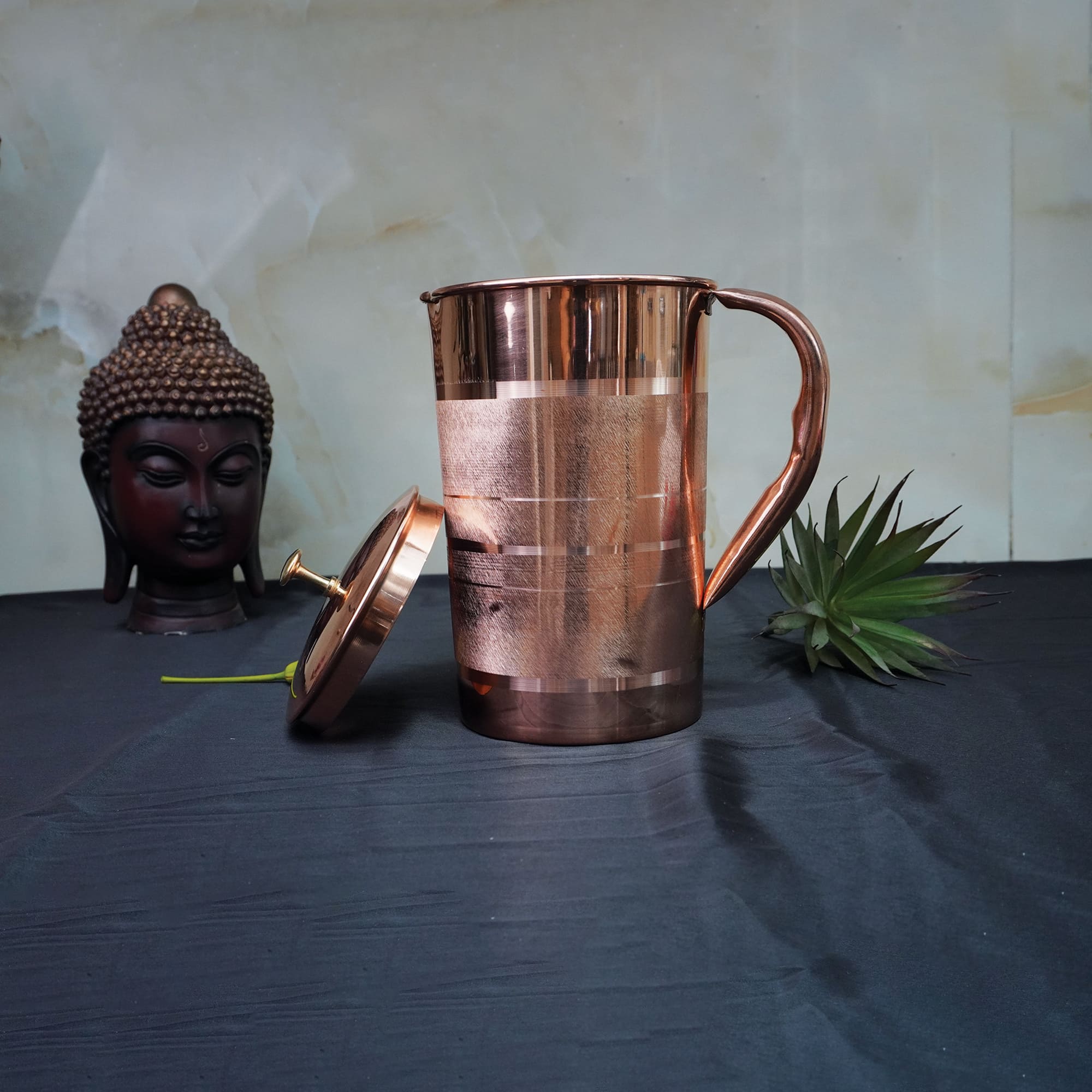 Copper-Silver Engraved Luxury Jug