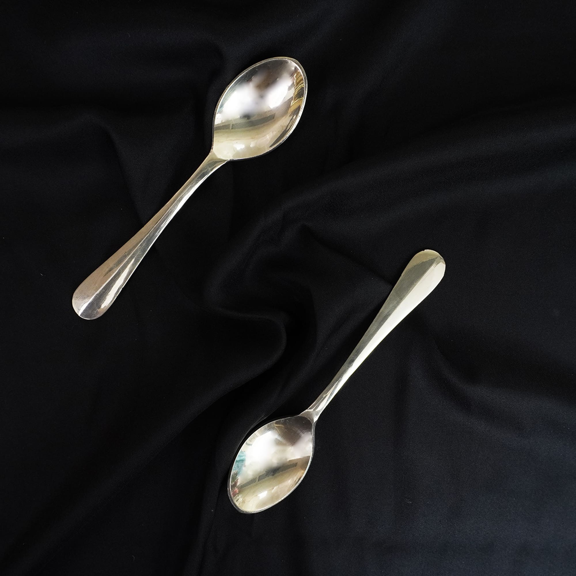 Handcrafted Bronze Dessert Spoon - Kansa Elegance