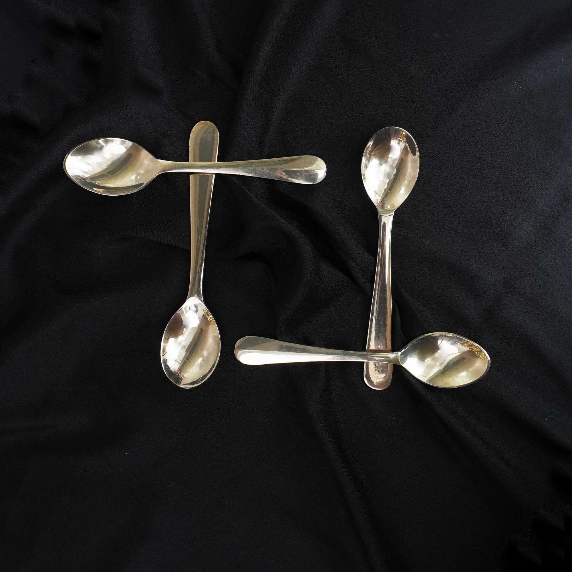 Handcrafted Bronze Dessert Spoon - Kansa Elegance