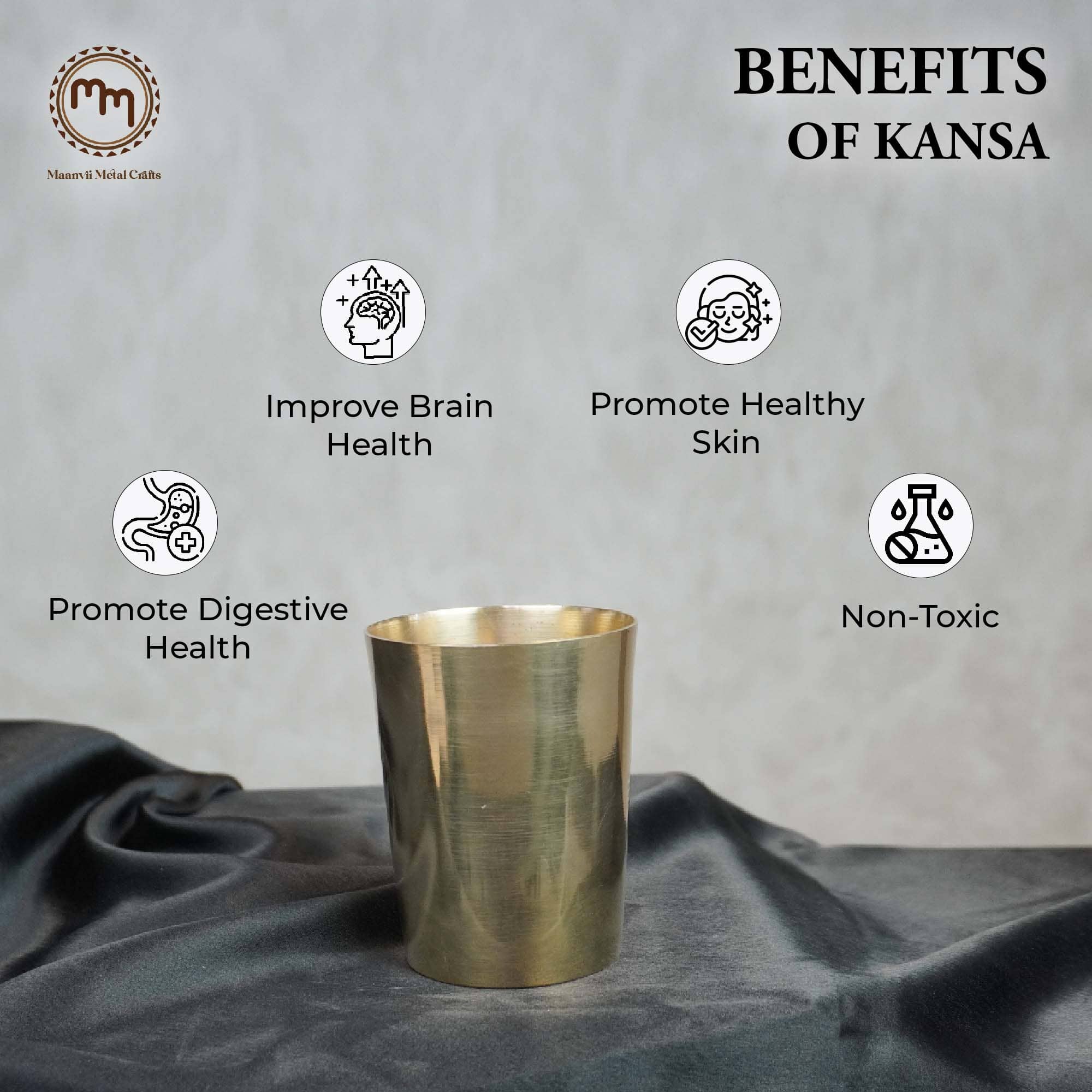 Pure Bronze Tumbler - 250 ML