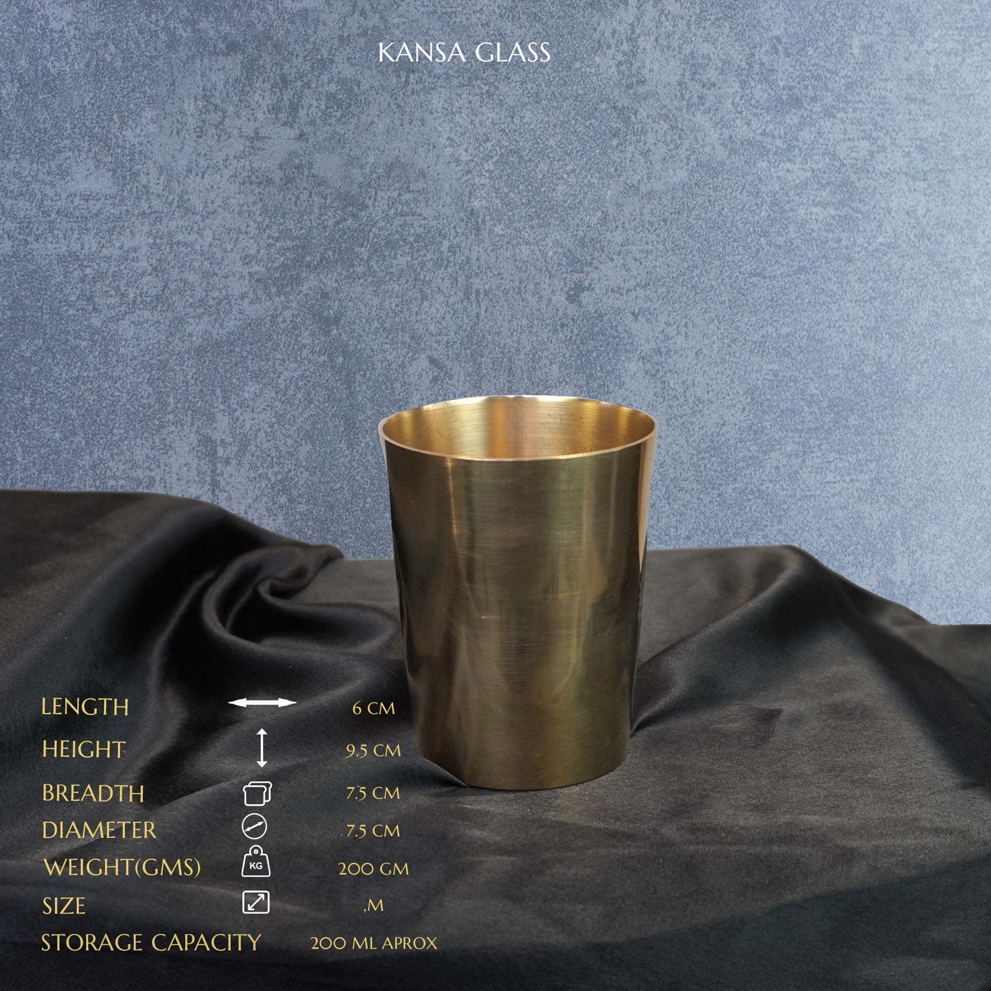 Pure Bronze Tumbler - 250 ML